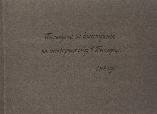 Альбом фотографий времен Первой Мировой войны. Работа с делегацией Четверного союза в Болгарии. [София], 1916.